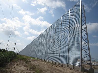 Estructura de acero de la barrera contra el viento